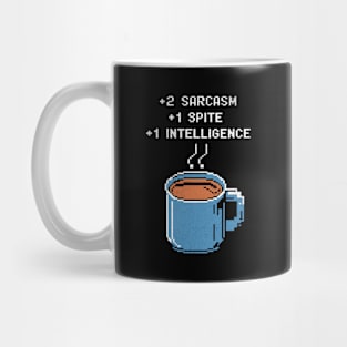 Retro Pixel Coffee Power-Up Design Mug